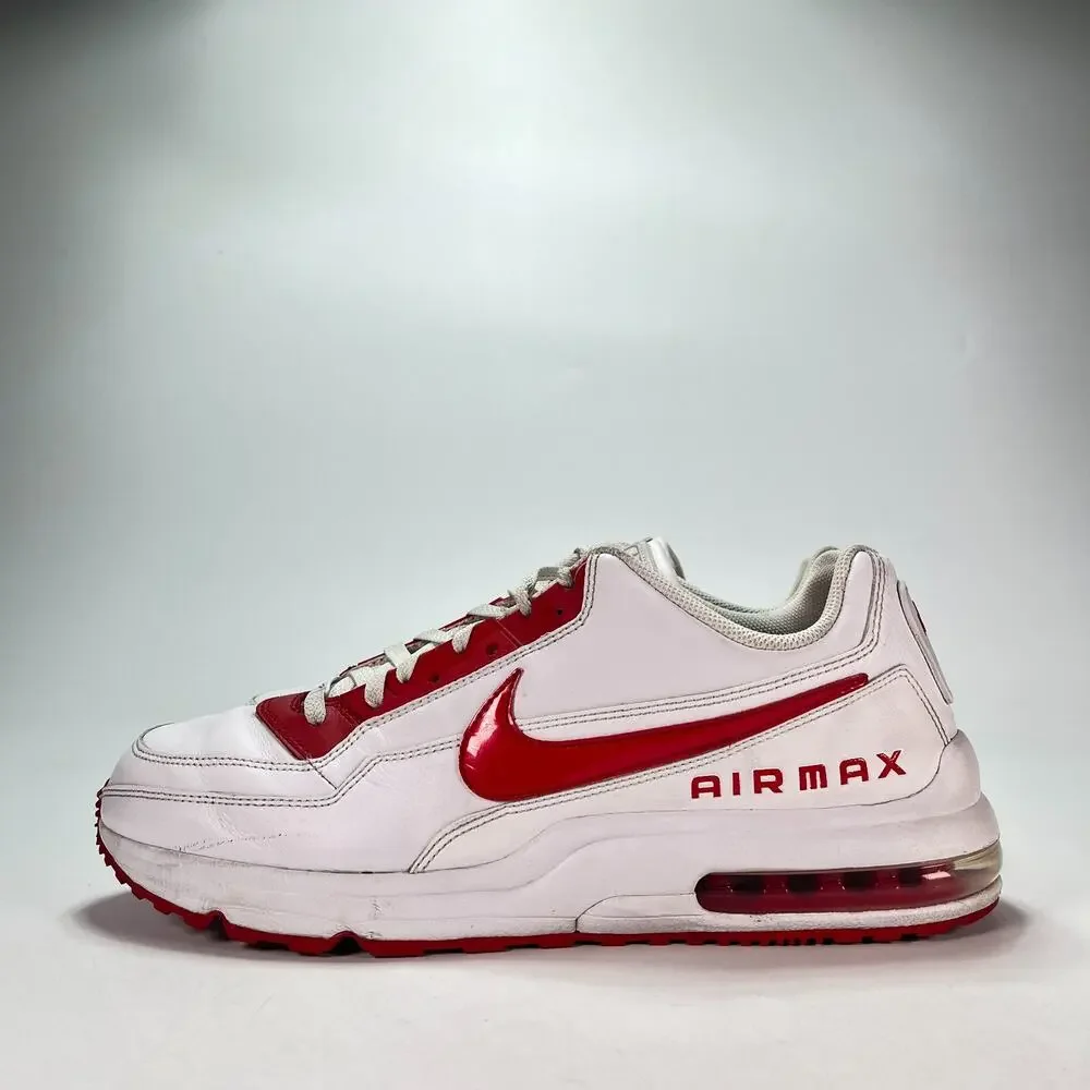 Nike Air Max LTD 3 White University Red Low Top Sneakers 687977-160 Mens Size 14